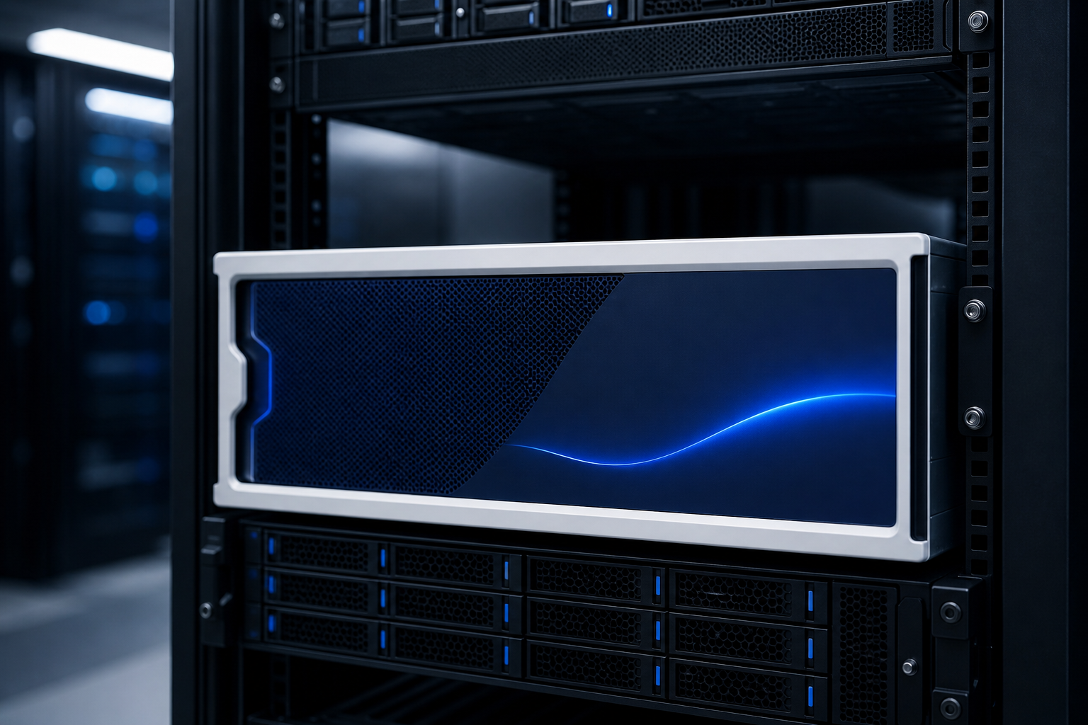 A dedicated AI server in a server room
